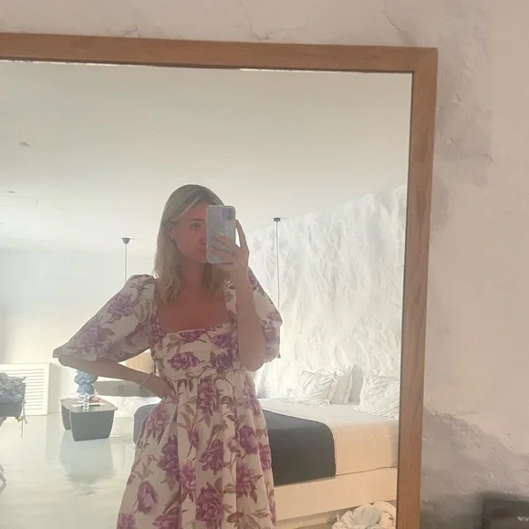 Abercrombie Mini Poplin puff sleeve dress - Picture 3 of 3